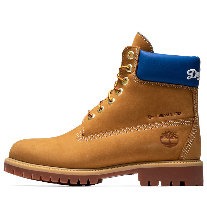 New Era x Timberland Los Angeles Dodgers 6" Lace Up Waterproof Boot - Wheat