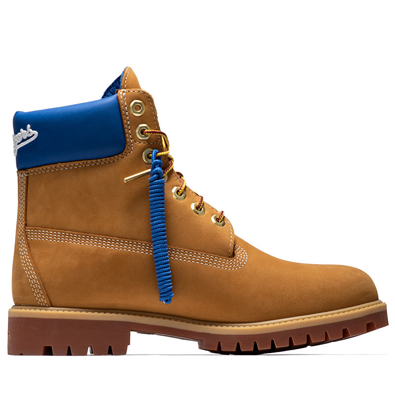 New Era x Timberland Los Angeles Dodgers 6" Lace Up Waterproof Boot - Wheat
