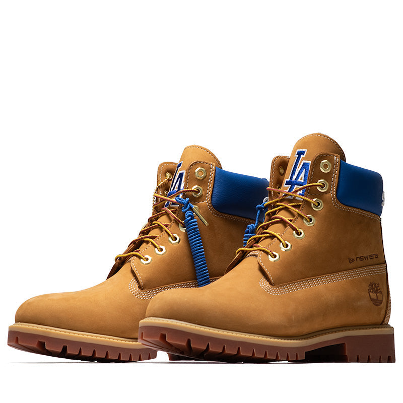 New Era x Timberland Los Angeles Dodgers 6" Lace Up Waterproof Boot - Wheat