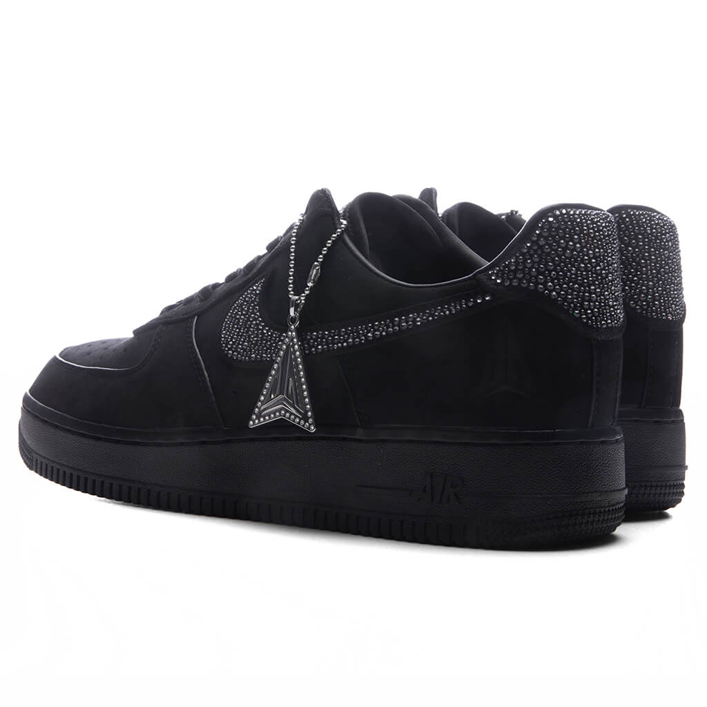 Air Force 1 Luxe Swarovski - Black/Metallic Silver/Cobalt Bliss