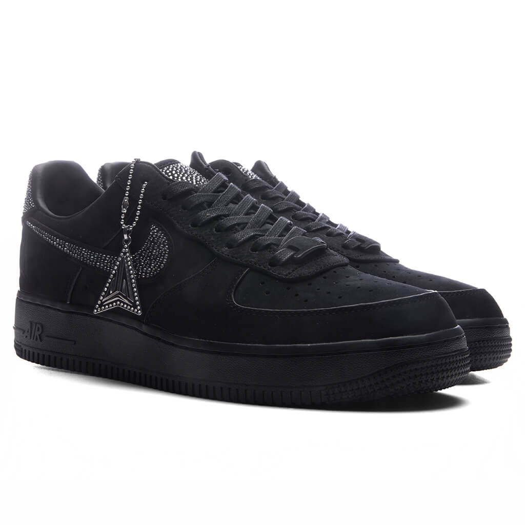 Air Force 1 Luxe Swarovski - Black/Metallic Silver/Cobalt Bliss