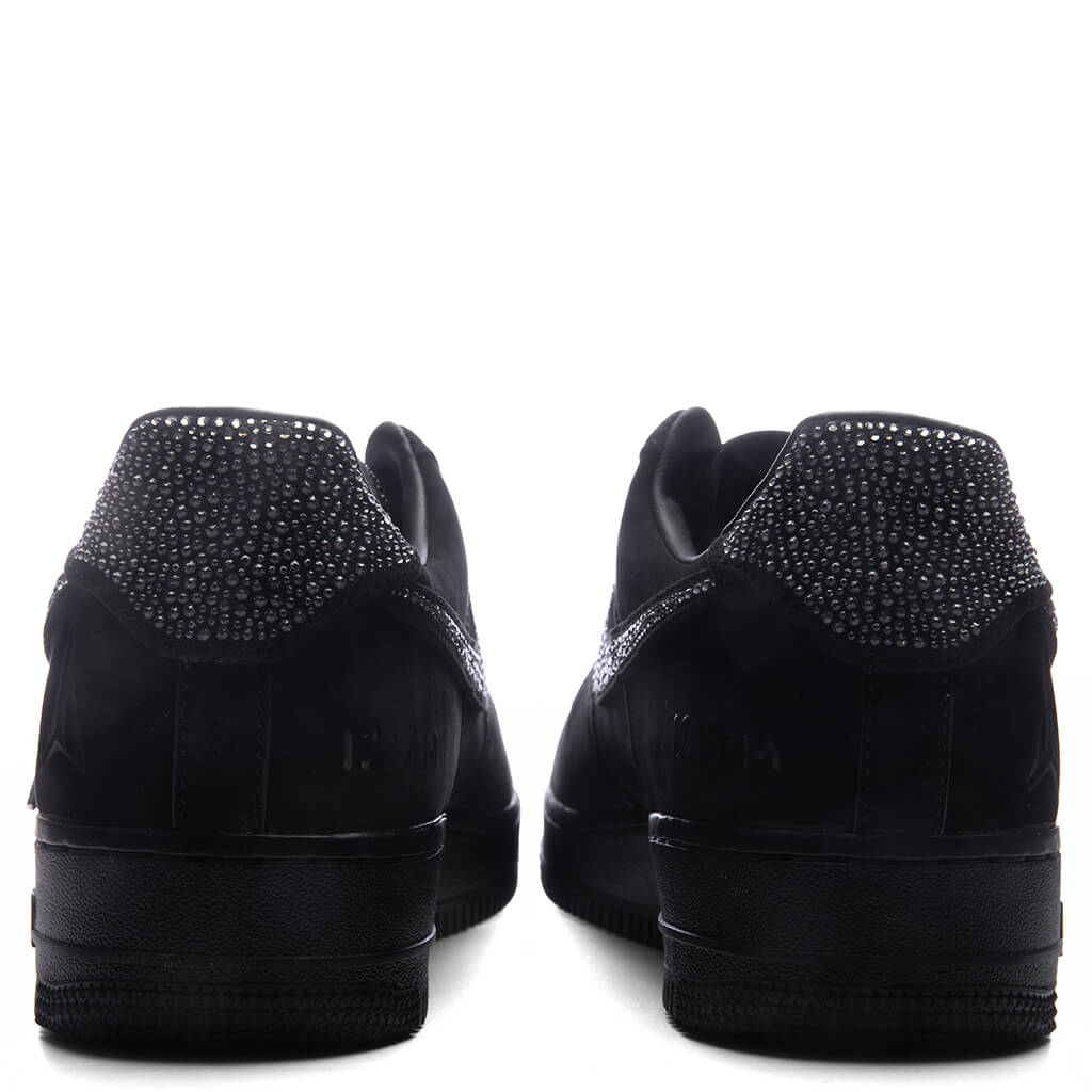 Air Force 1 Luxe Swarovski - Black/Metallic Silver/Cobalt Bliss