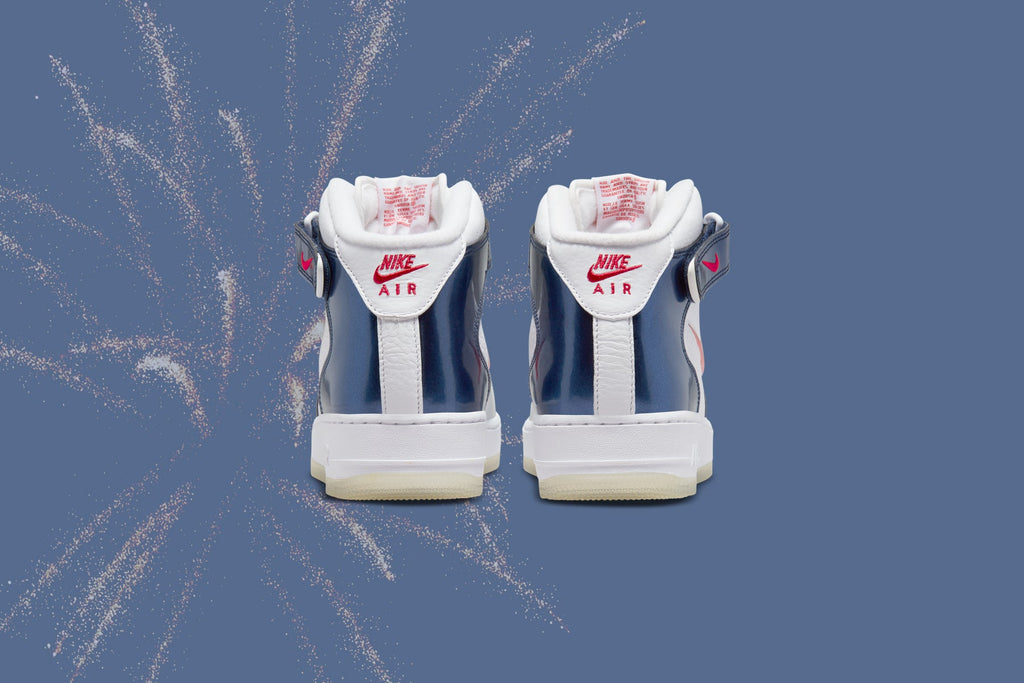 Air Force 1 Mid QS "Independence Day" - White/University Red/Midnight Navy