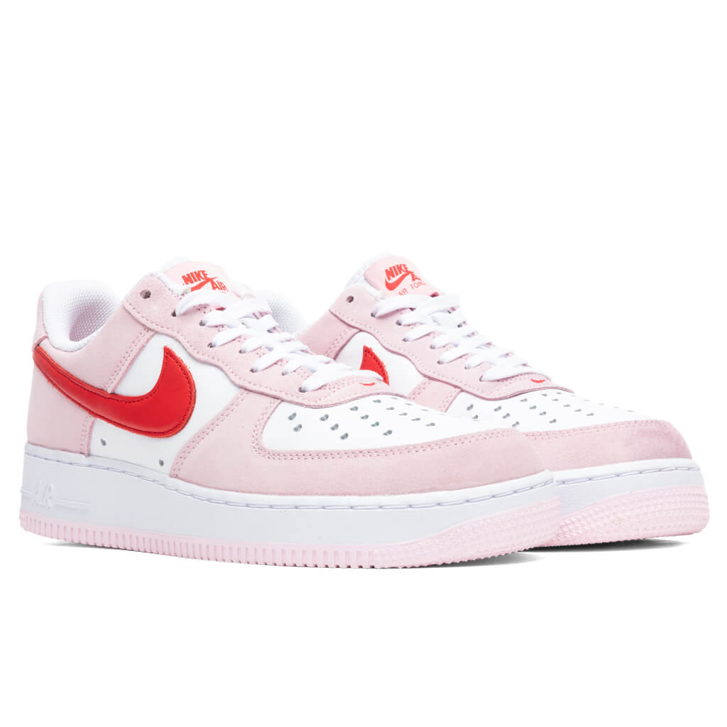 Nike Air Force 1 '07 QS "V-Day" - Tulip Pink/University Red