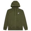 Sportswear Club Fleece Full-Zip Hoodie - Rough Green/White