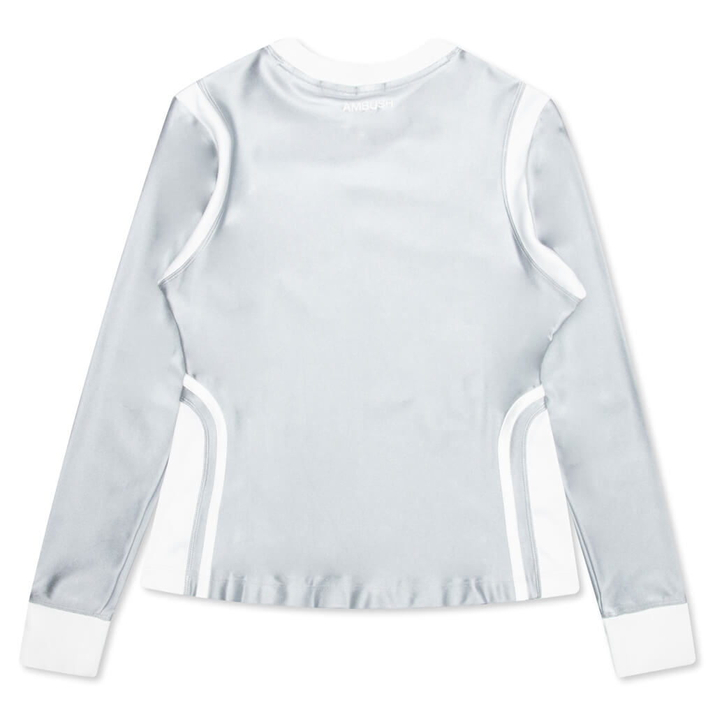 Brooklyn Nets Women's L/S Jersey - Light Smoke Grey