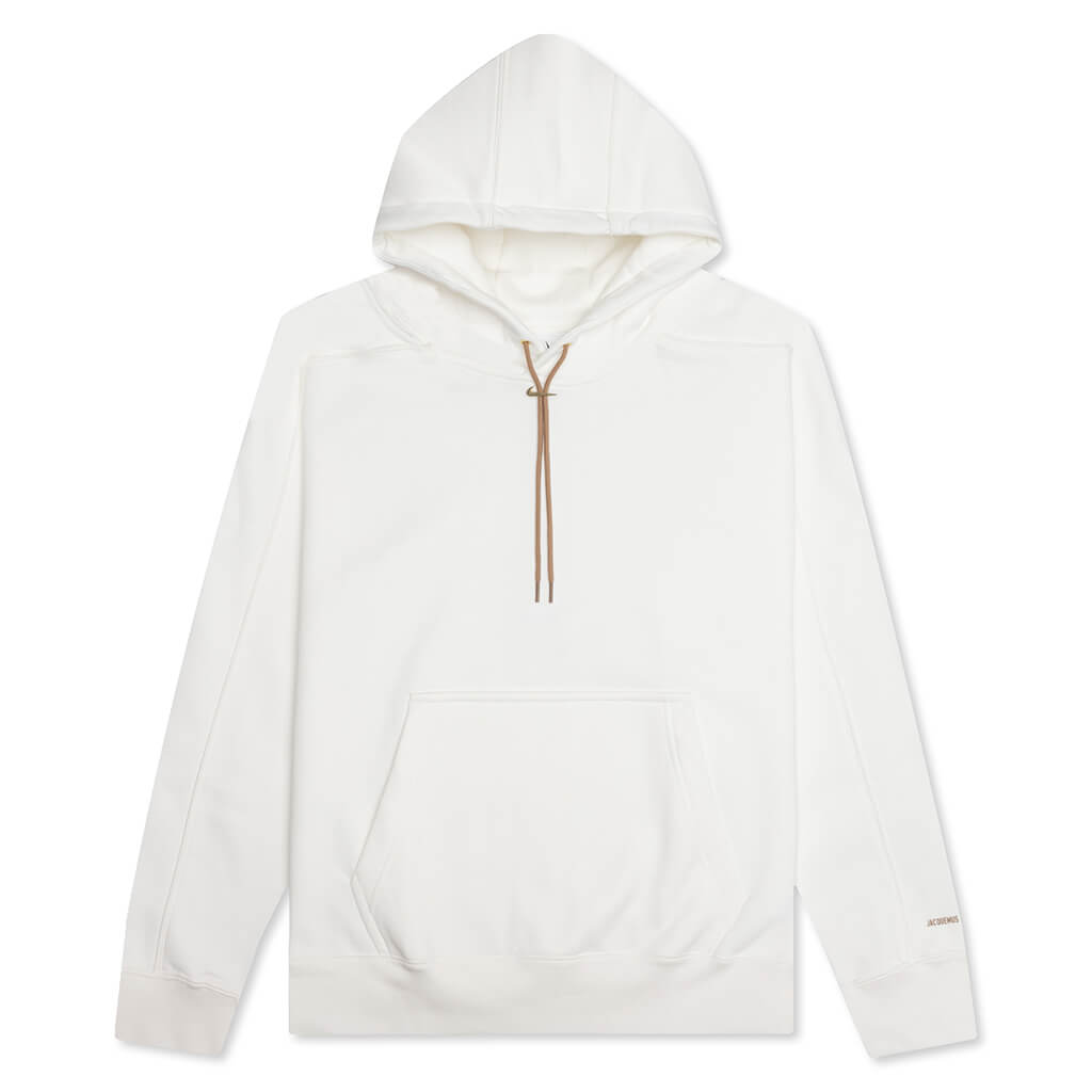 Women's Fleece Hoodie - Sail/Dark Driftwood