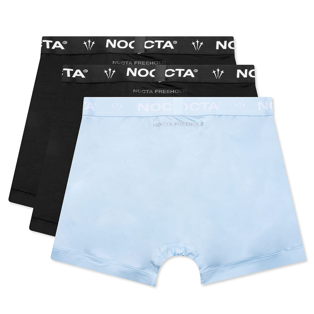 Essential Micro Boxer Briefs - Black/Cobalt Tint
