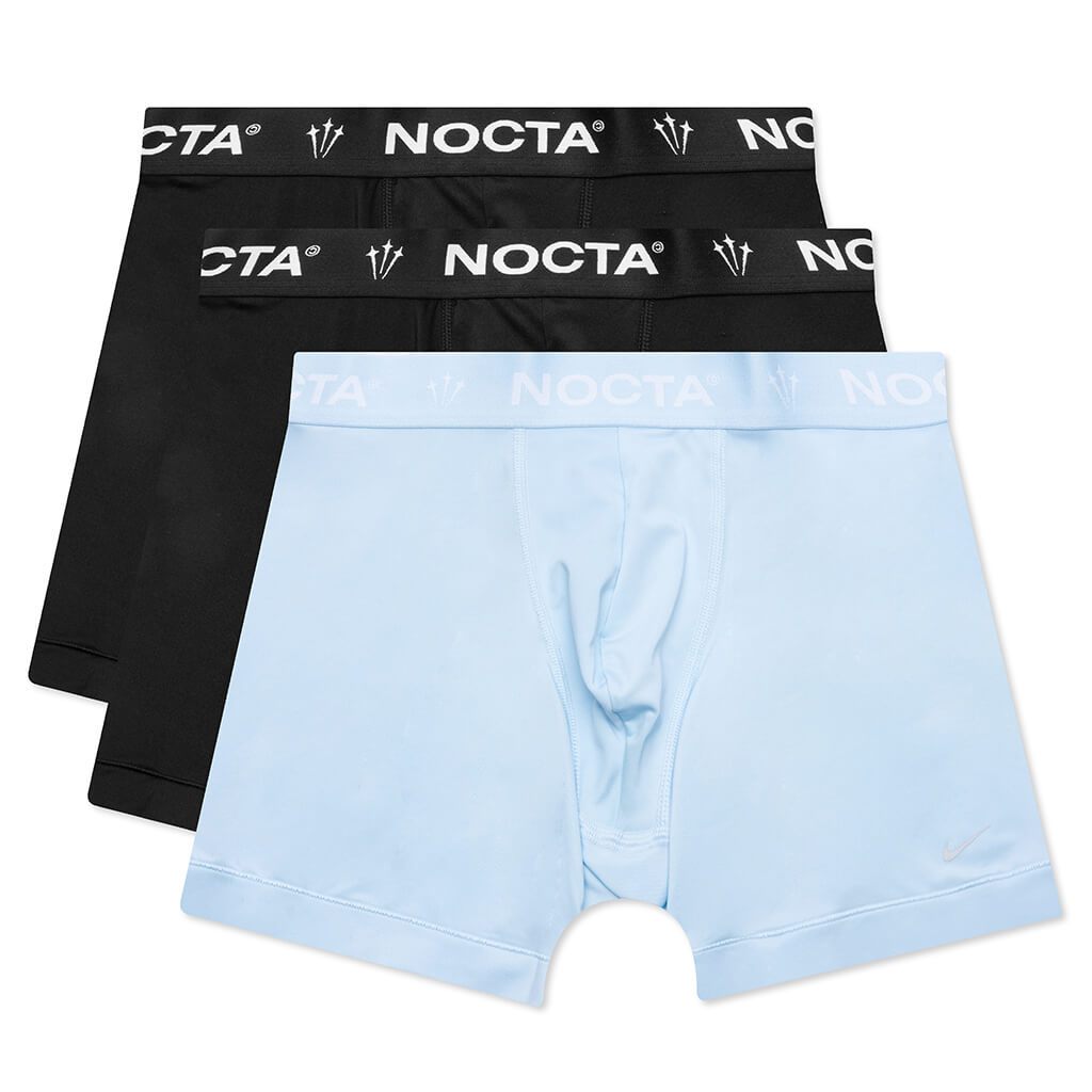 Essential Micro Boxer Briefs - Black/Cobalt Tint