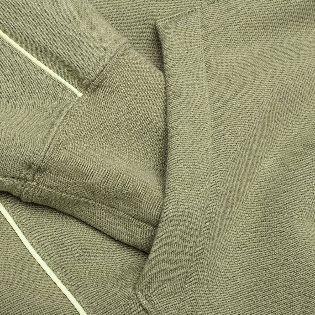 NRG Cs Hoodie Fleece - Oil Green/Light Liquid Lime