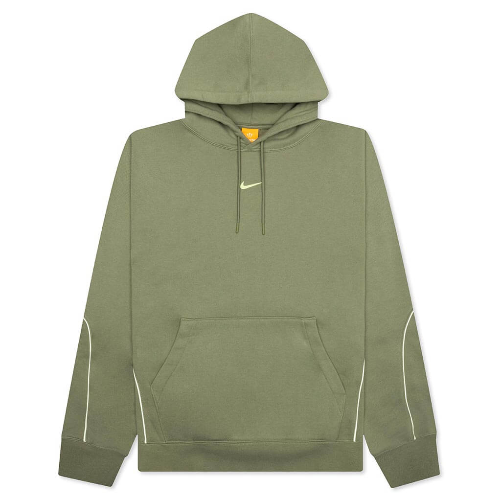 NRG Cs Hoodie Fleece - Oil Green/Light Liquid Lime