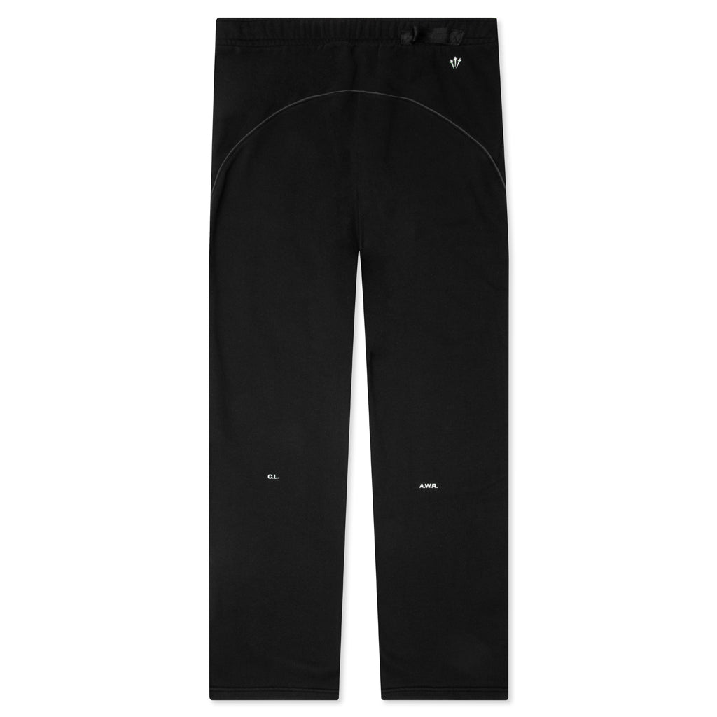 CS Fleece Pants Open Hem - Black/Black/White