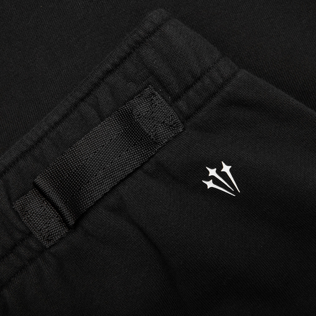 CS Fleece Pants Open Hem - Black/Black/White
