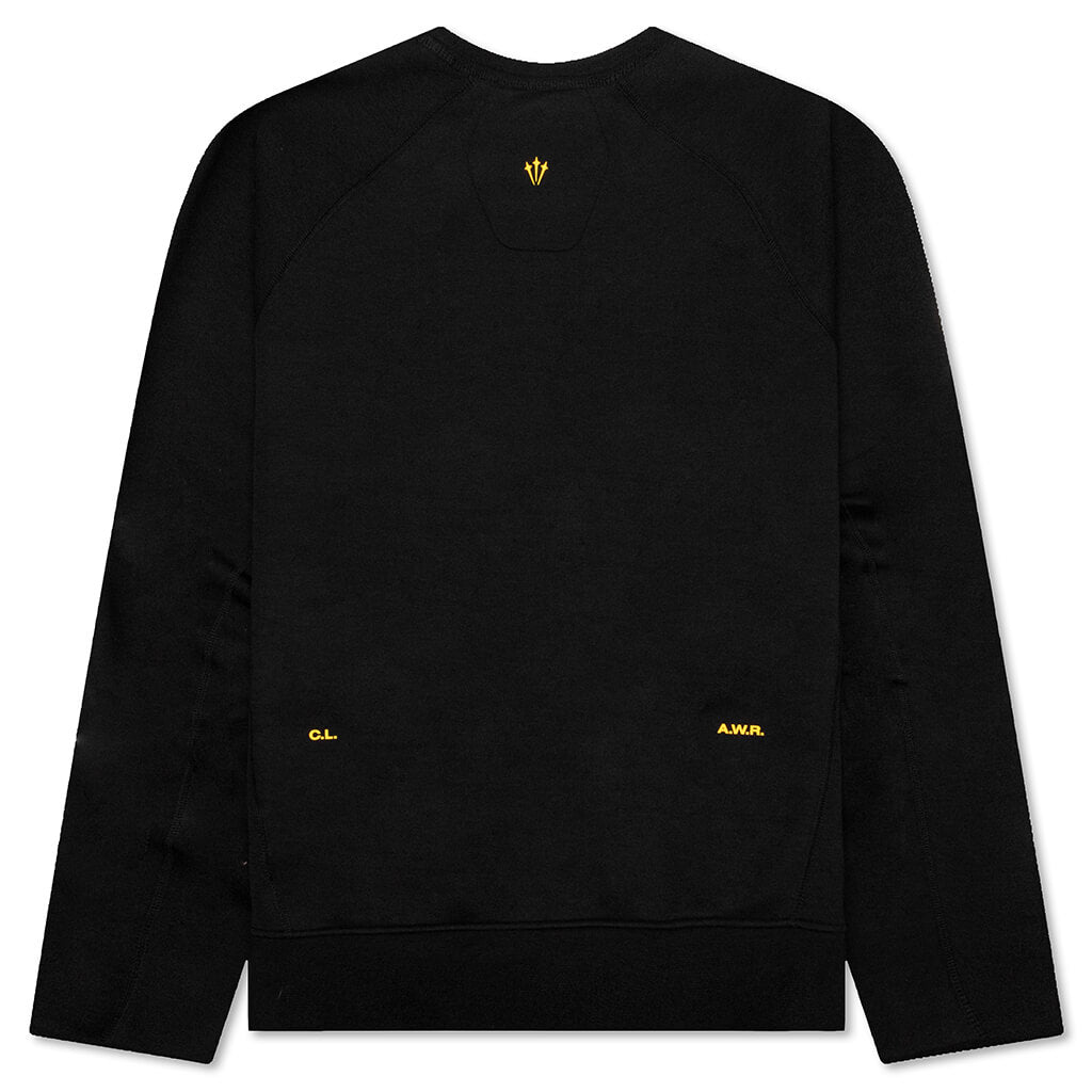 Tech Fleece Crew - Black/University Gold