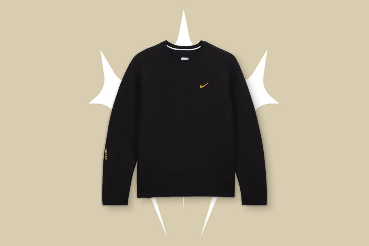 Tech Fleece Crew - Black/University Gold