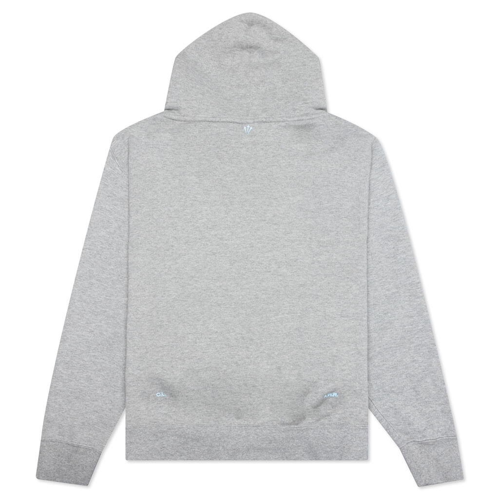 Basketball Hoodie - Dark Grey Heather/Cobalt Tint