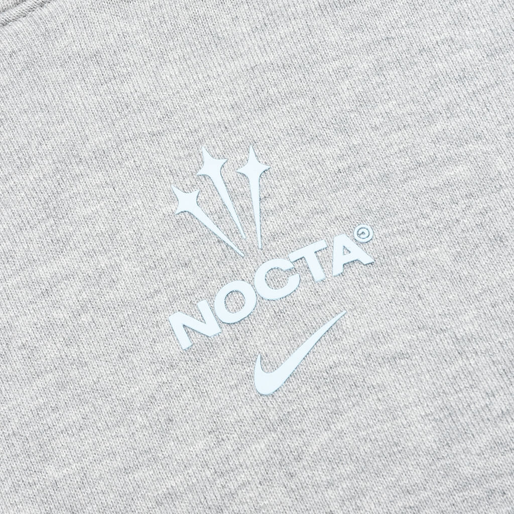 Basketball Hoodie - Dark Grey Heather/Cobalt Tint