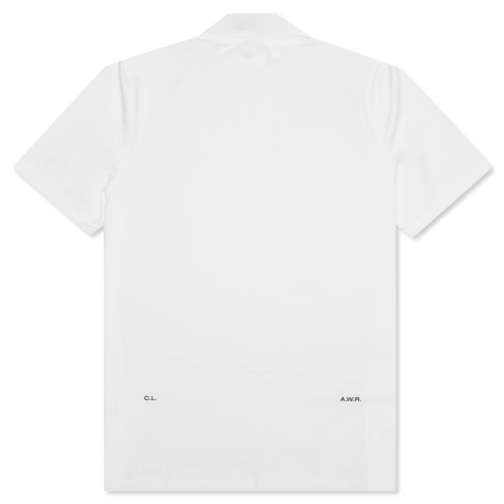 NRG Mock Neck S/S Top - White