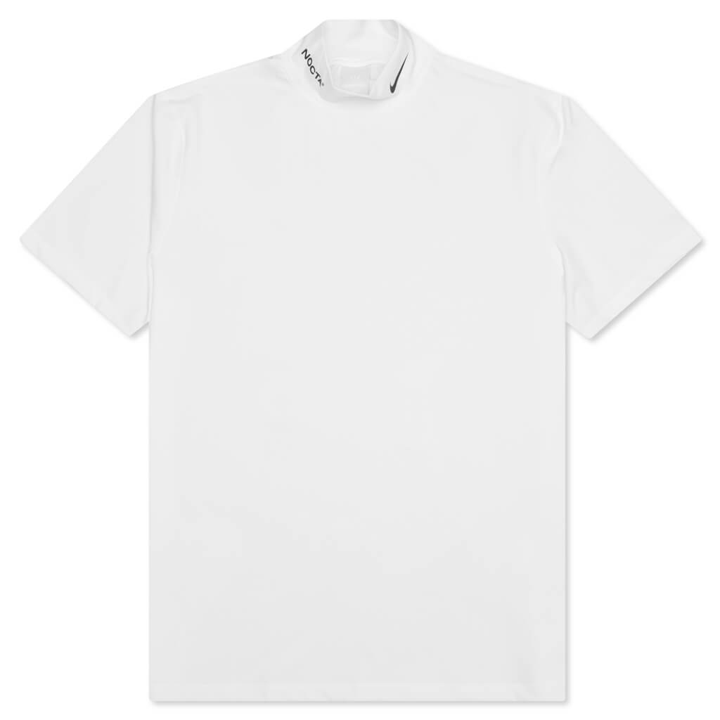 NRG Mock Neck S/S Top - White