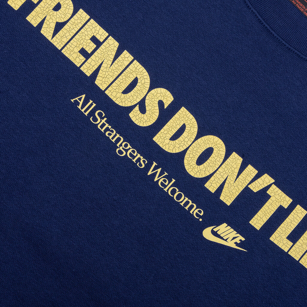 Fleece Crew - Midnight Navy/Soft Yellow