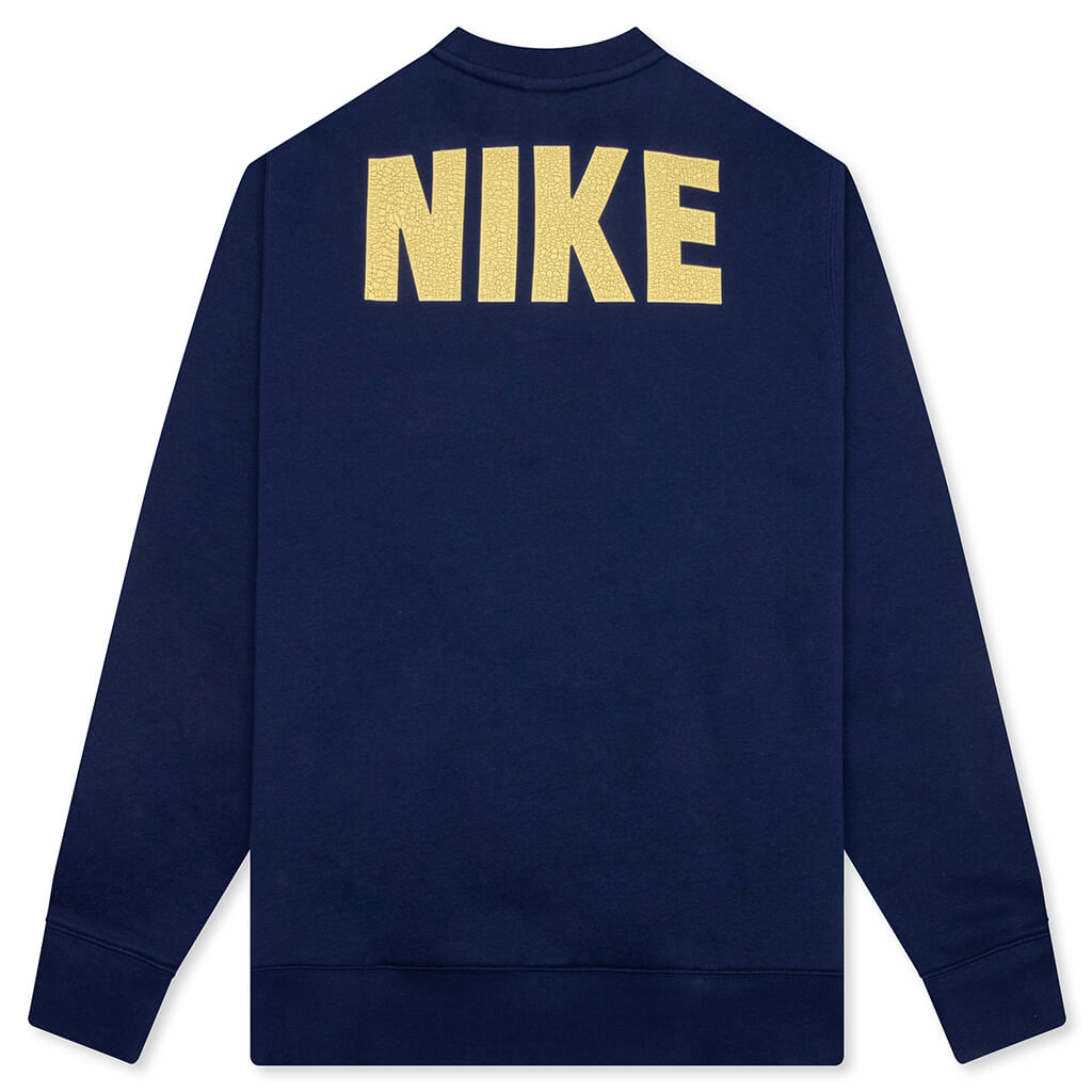 Fleece Crew - Midnight Navy/Soft Yellow