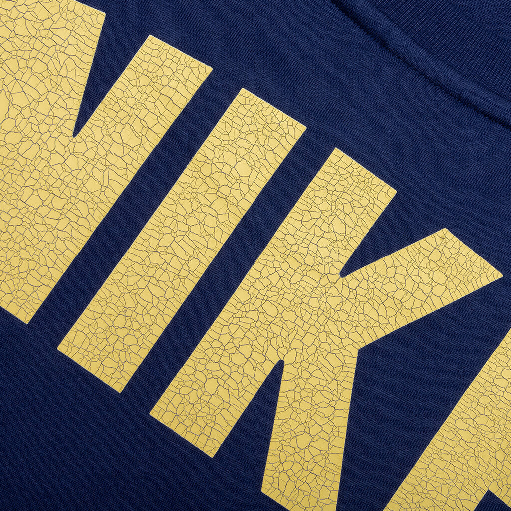 Fleece Crew - Midnight Navy/Soft Yellow