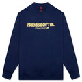 Fleece Crew - Midnight Navy/Soft Yellow