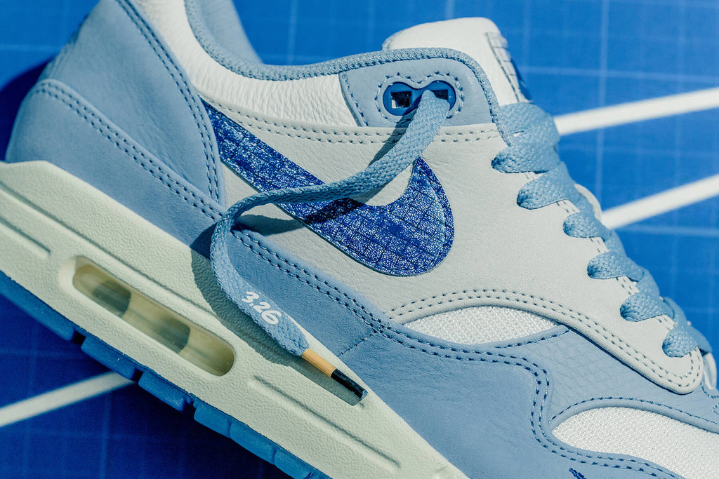 Air Max 1 PRM "Blueprint" - White/Dark Marina Blue/Leche Blue