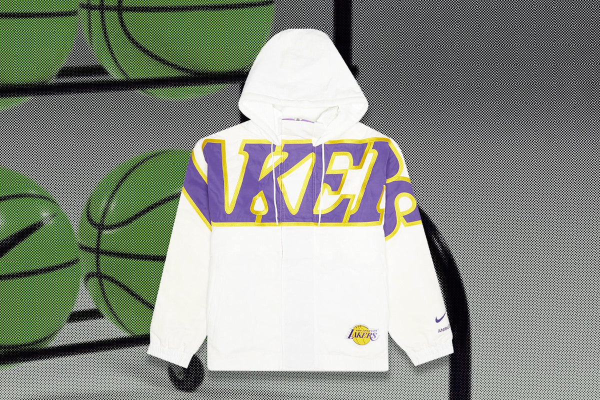 Los Angeles Lakers Women's Hooded Jacket - Summit White