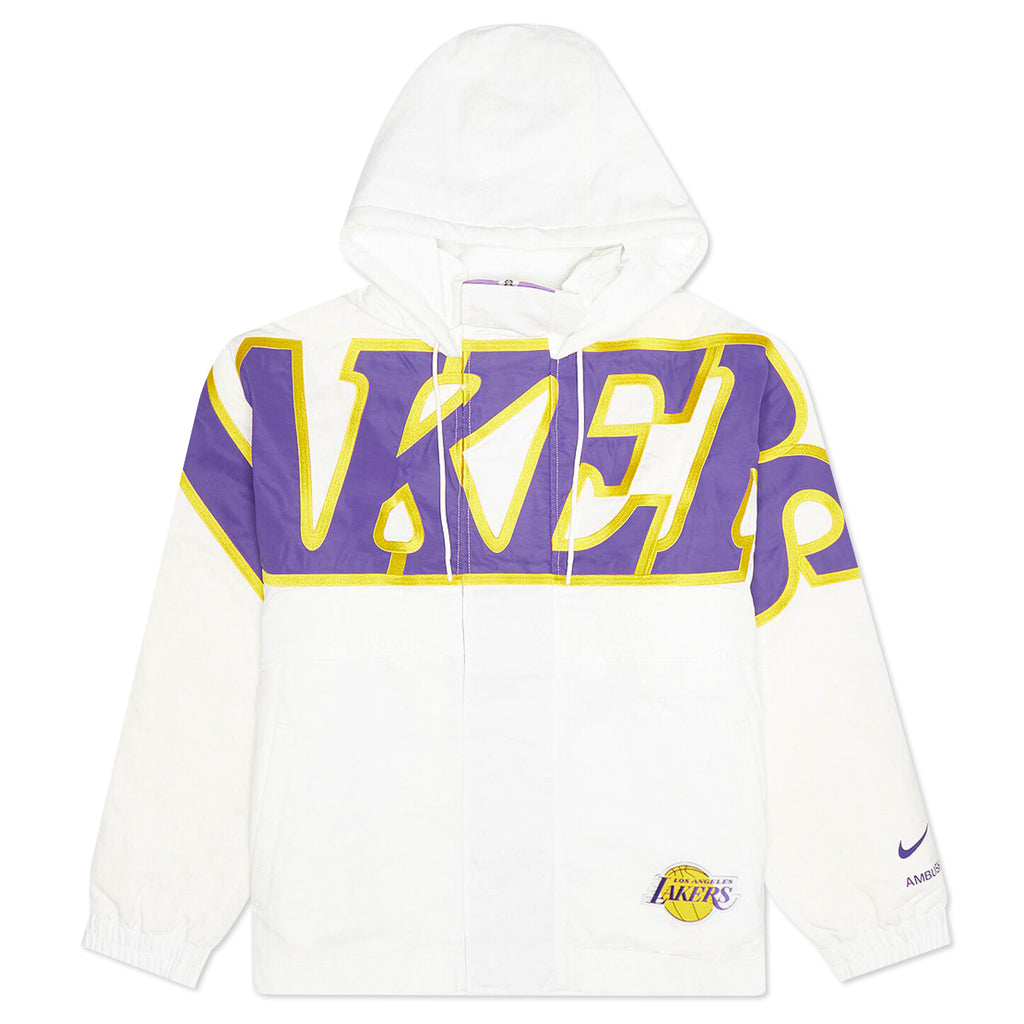 Los Angeles Lakers Women's Hooded Jacket - Summit White