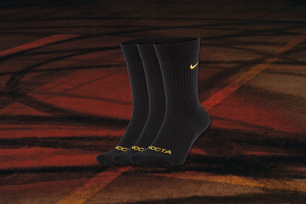 NRG SNKR Sox Crew 3PR - Black/University Gold