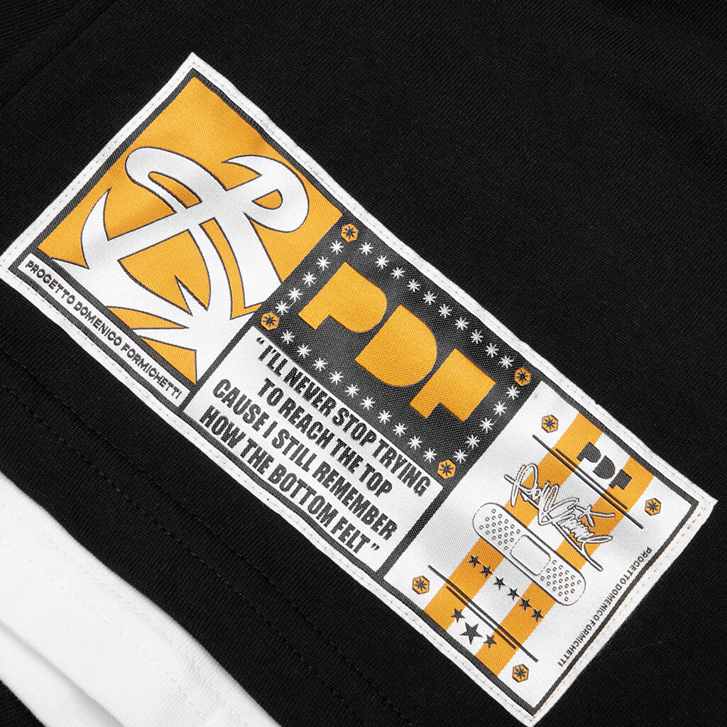 No Name A L/S Tee - Black/White