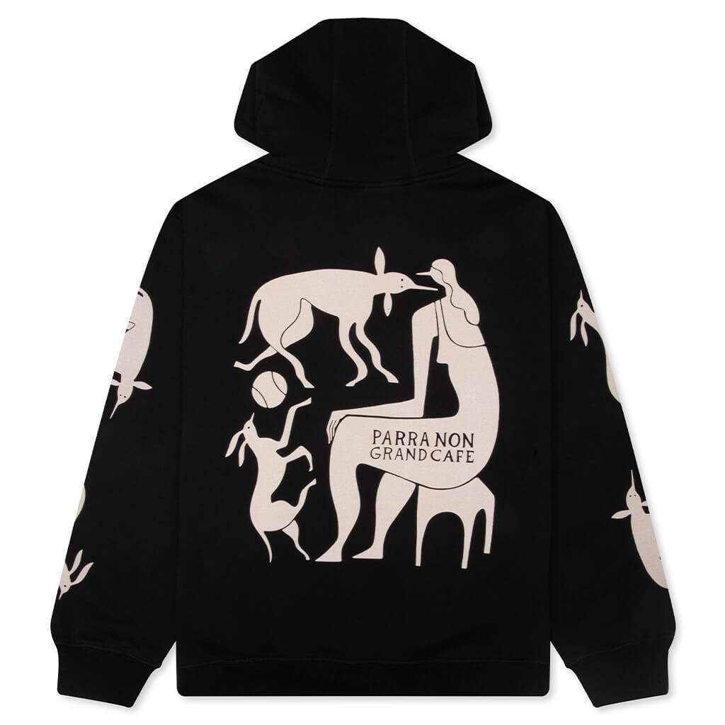Non Grand Cafe Hooded Sweatshirt - Black