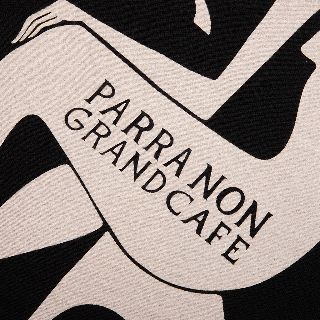 Non Grand Cafe Hooded Sweatshirt - Black