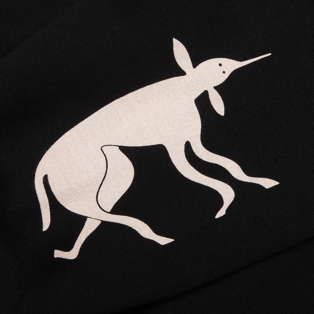 Non Grand Cafe Hooded Sweatshirt - Black