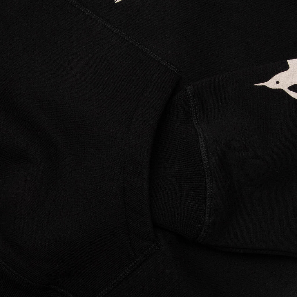 Non Grand Cafe Hooded Sweatshirt - Black