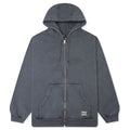Not Fade Away Zip Hooded Sweatshirt - Washed Dark Grey
