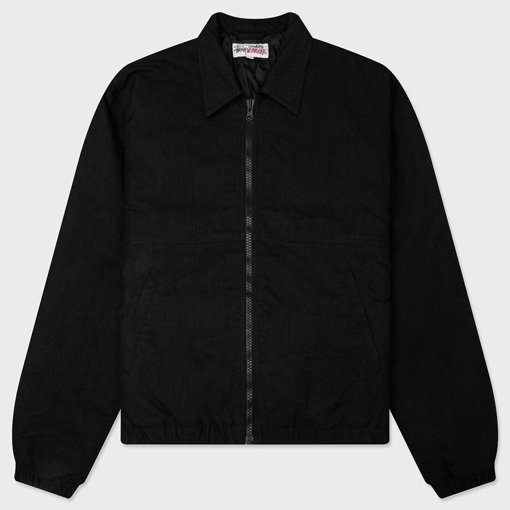 Nyco Collared Work Jacket - Black