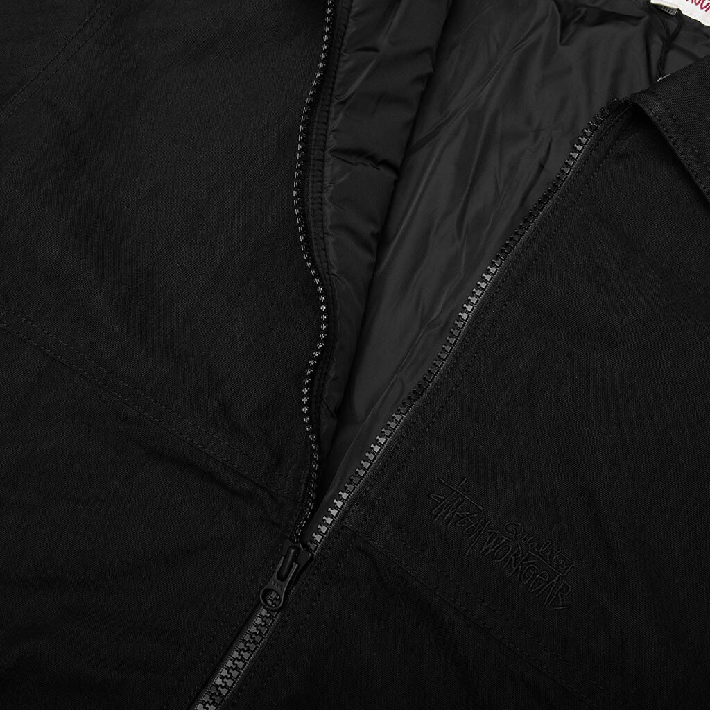 Nyco Collared Work Jacket - Black