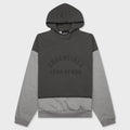 Nylon Fleece Hooded Sweater - Dark Heather Oatmeal/Ink