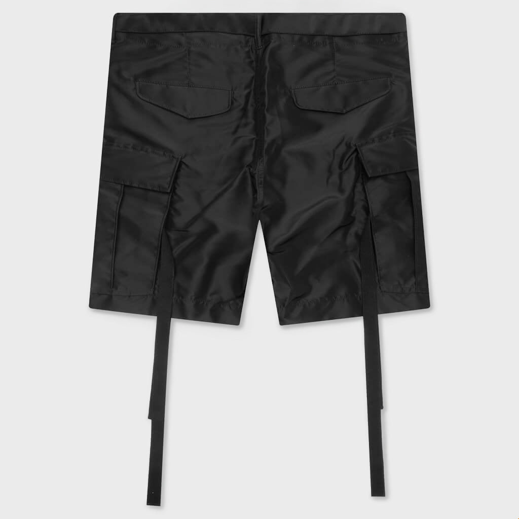Nylon Twill Shorts - Black