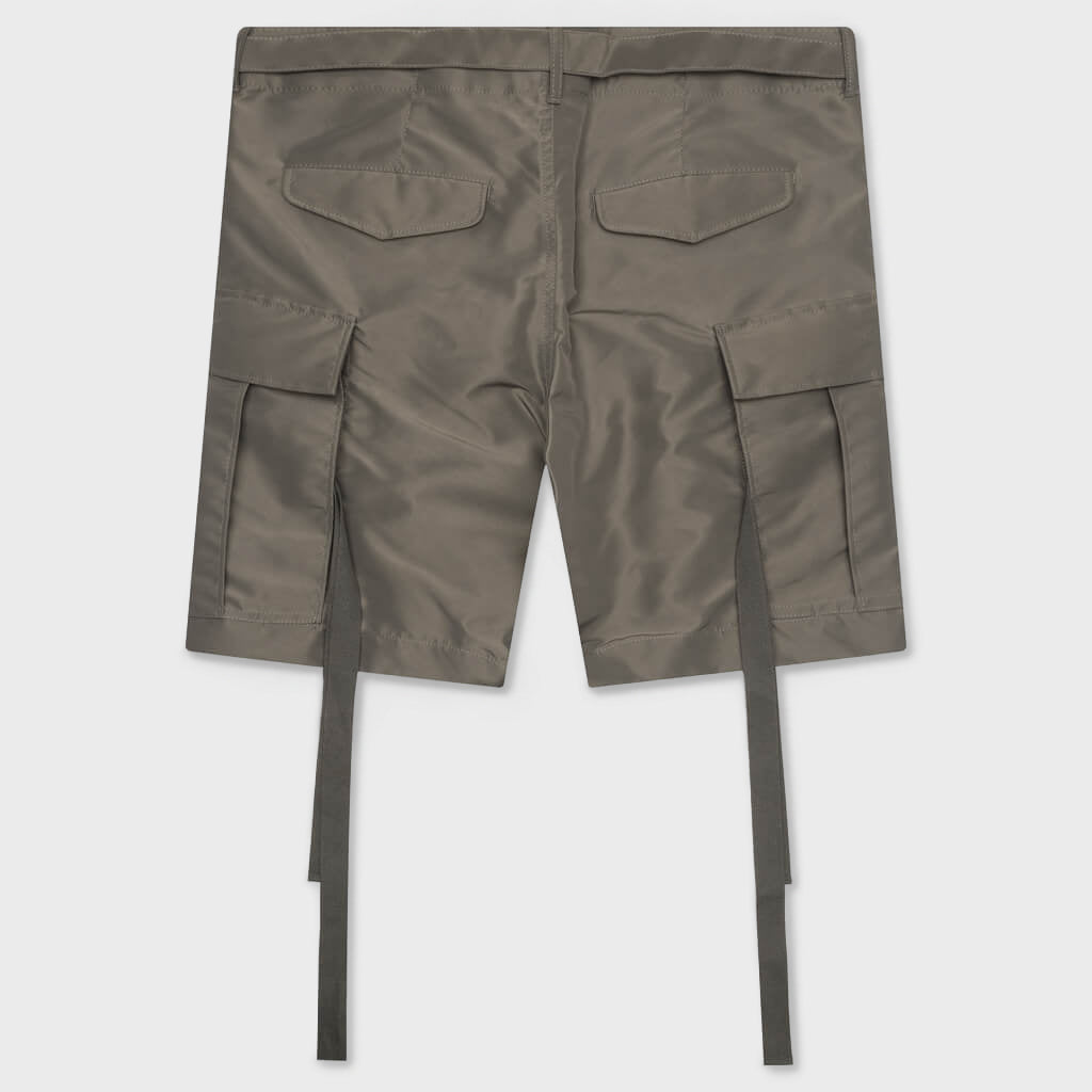 Nylon Twill Shorts - Taupe