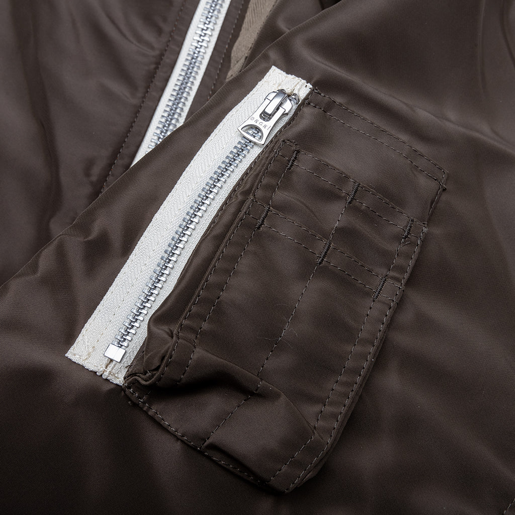 Nylon Twill x Grosgrain Blouson - Khaki/Navy