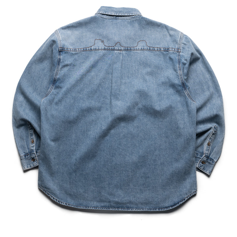 One Of These Days Denim Button Down Shirt - Indigo