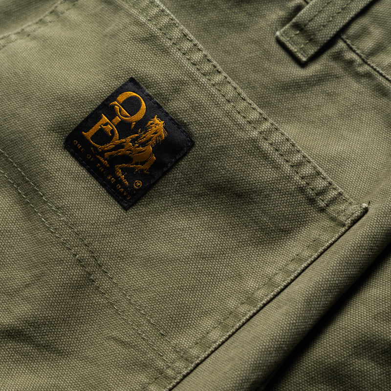 One Of These Days Canvas Double Knee Pants - Olive