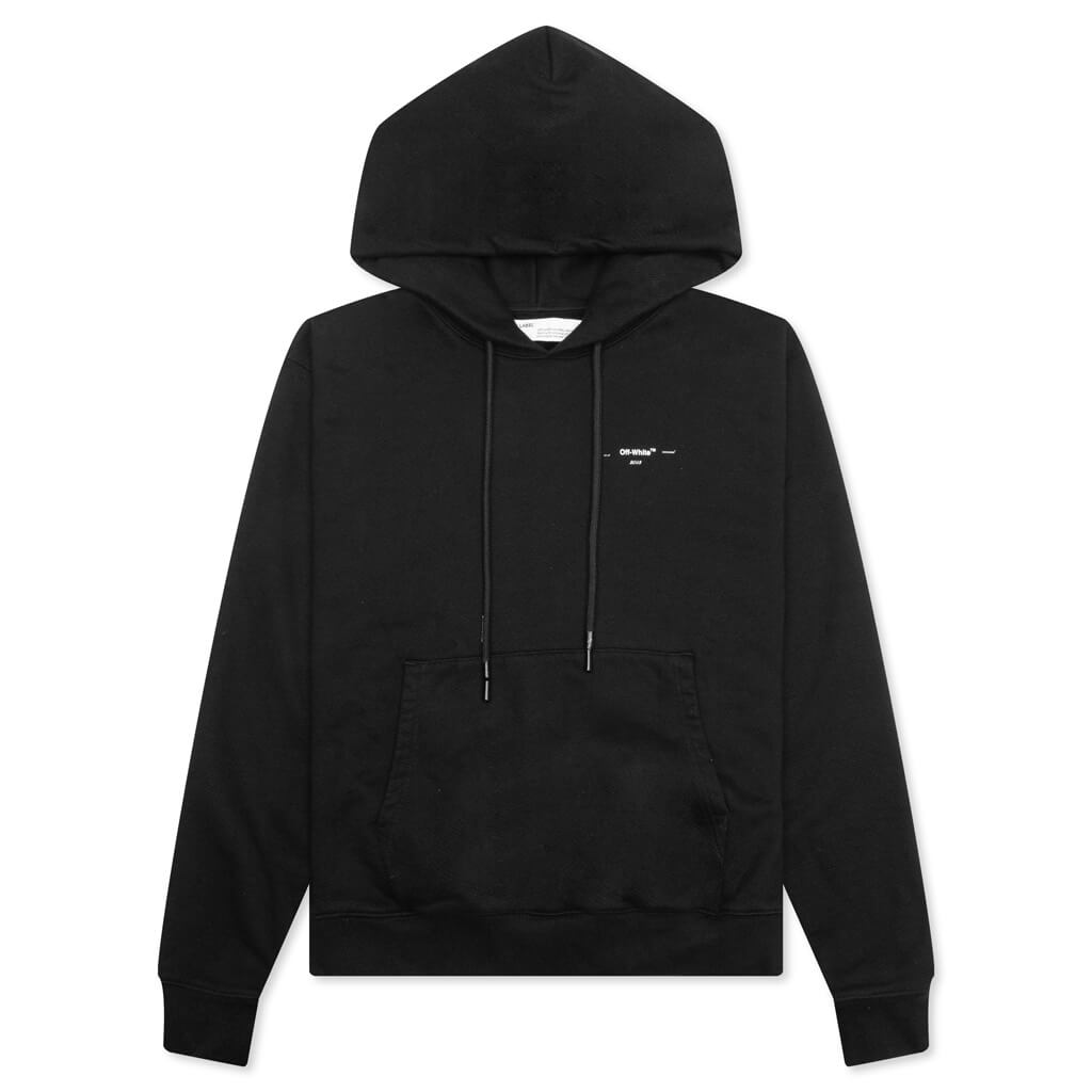 Logo Slim Hoodie - Black/White