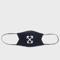 Arrow Knit Simple Mask - Black/White