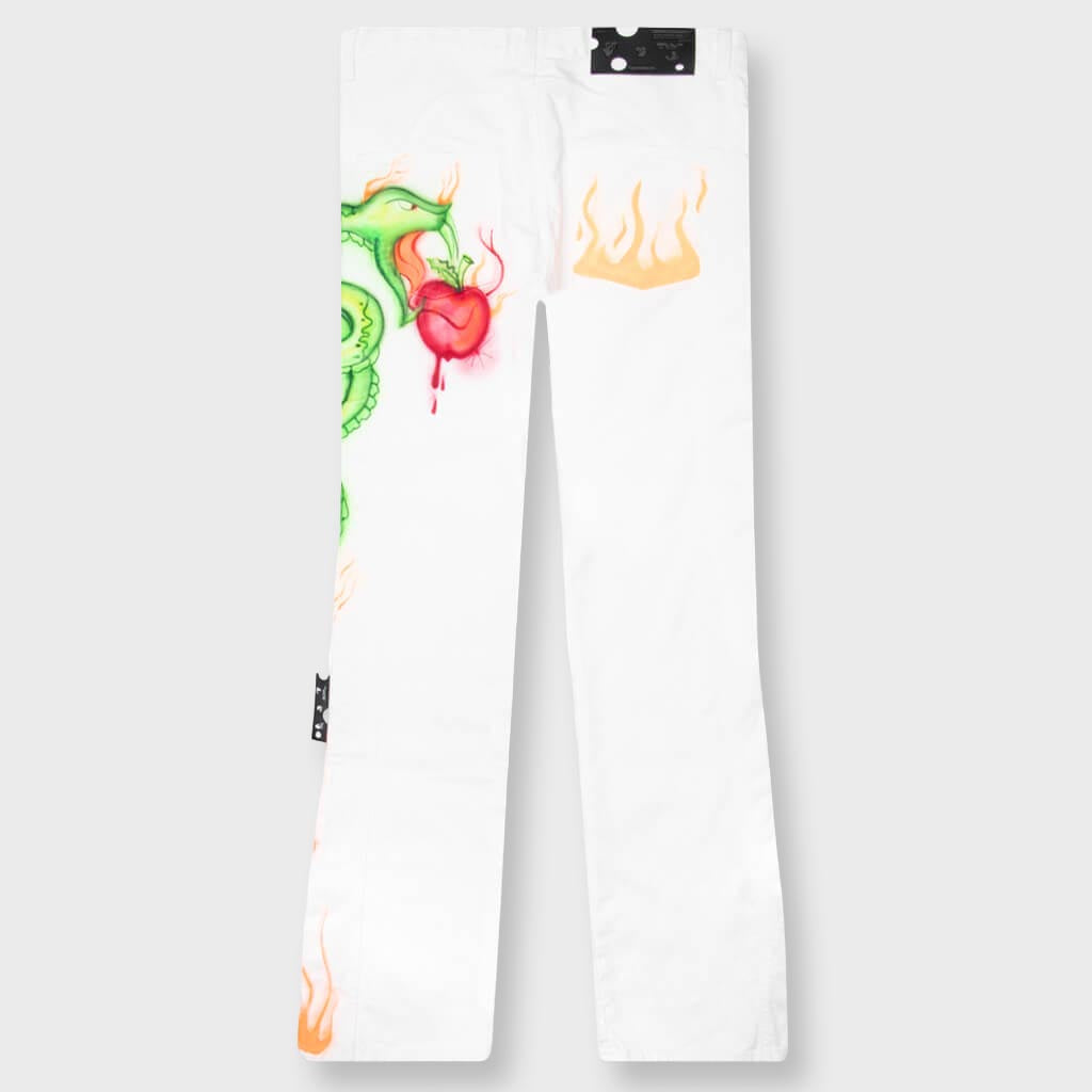 Babybrush Contour Jeans - White/Multi