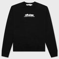 Chunky Logo Slim Crewneck - Black/White