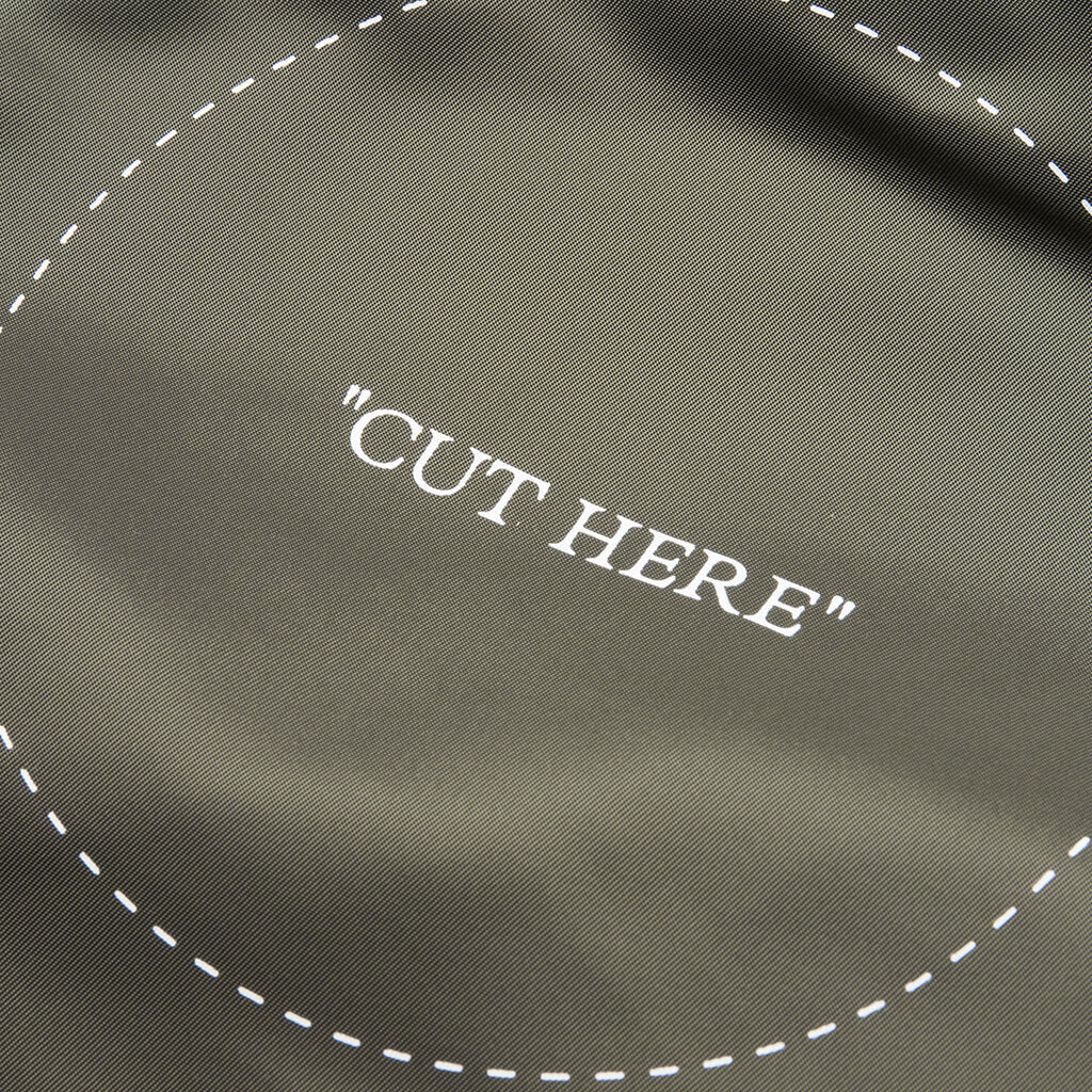 Cut Here Backpack - Green/White
